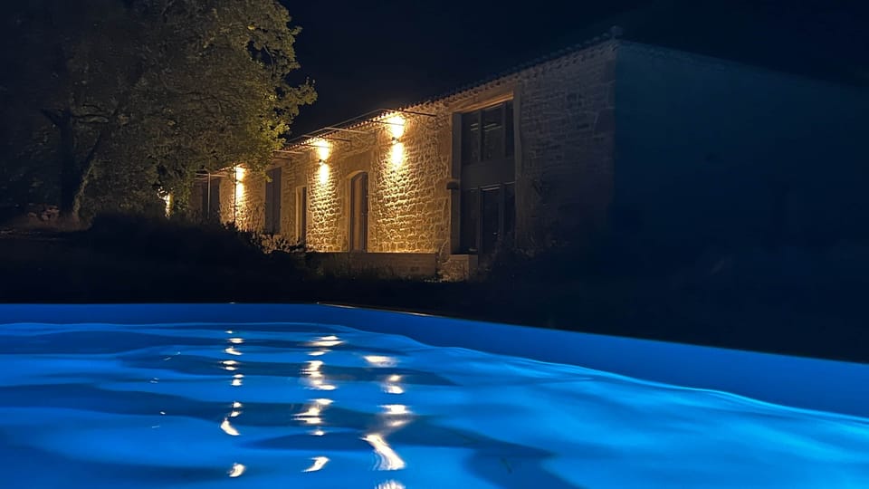 heated outdoor swimming pool