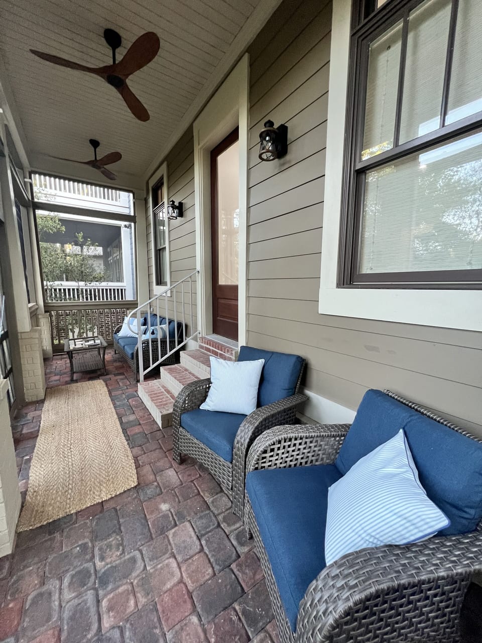 Back screened in porch. 
