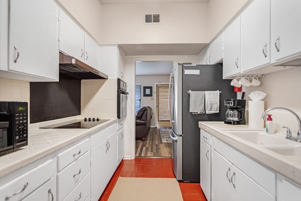 Our kitchen is equipped with everything you need for a great cooking experience.
