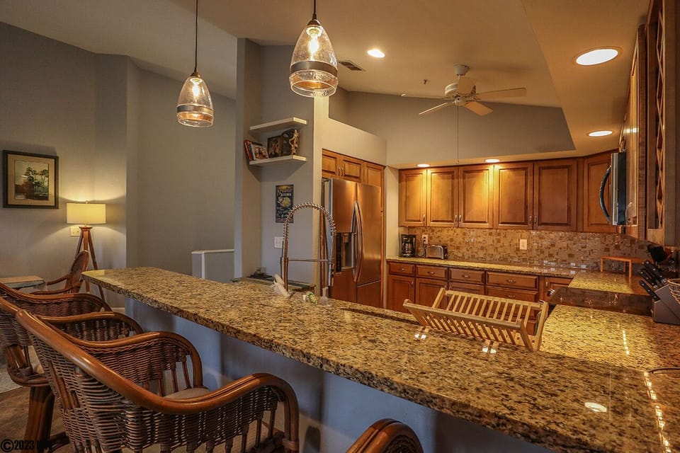Custom designer elements in this special Kitchen space