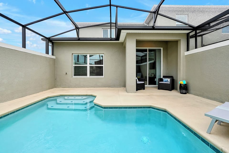 Your private pool can be heated upon request.