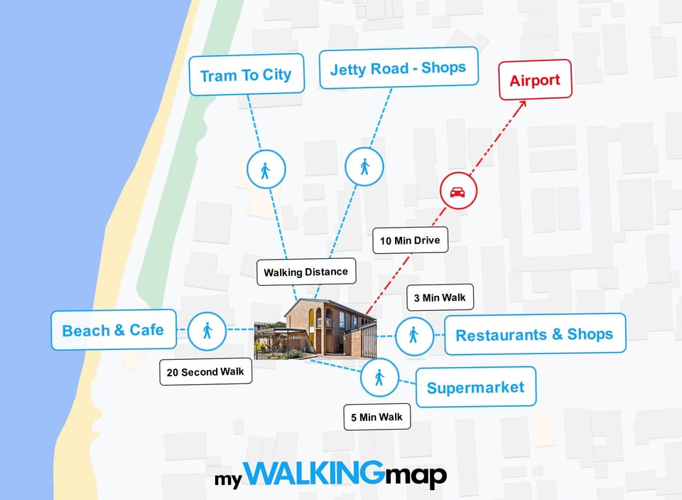 Walking & Driving Map