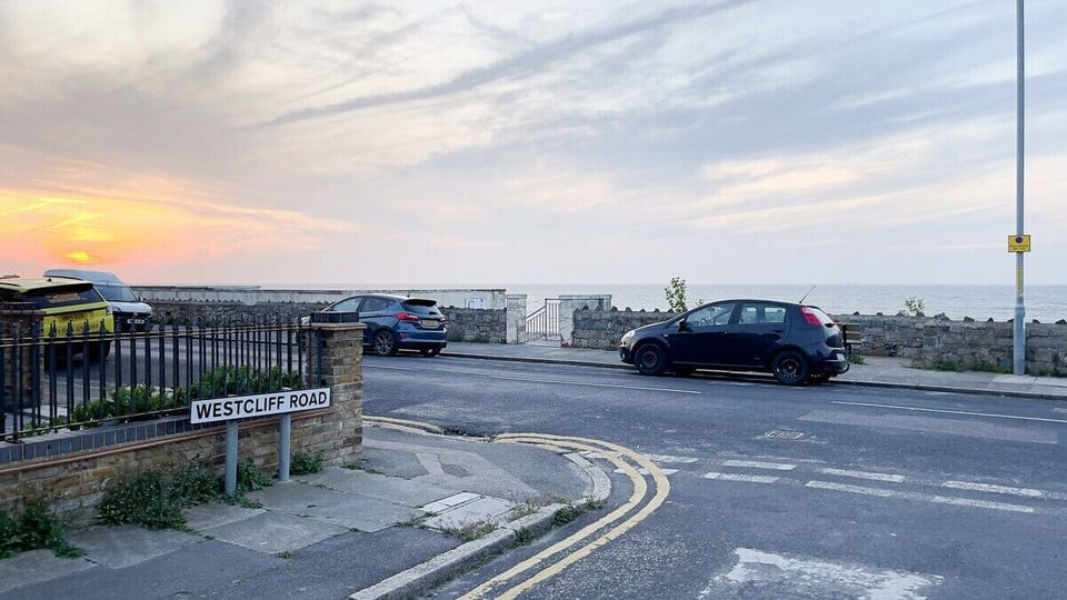 Access to the beach at the end of the road.