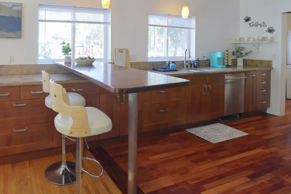 A sophisticated dining space