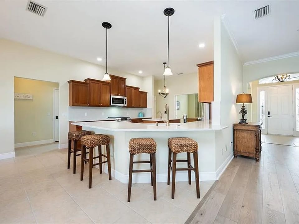 Kitchen View from Den