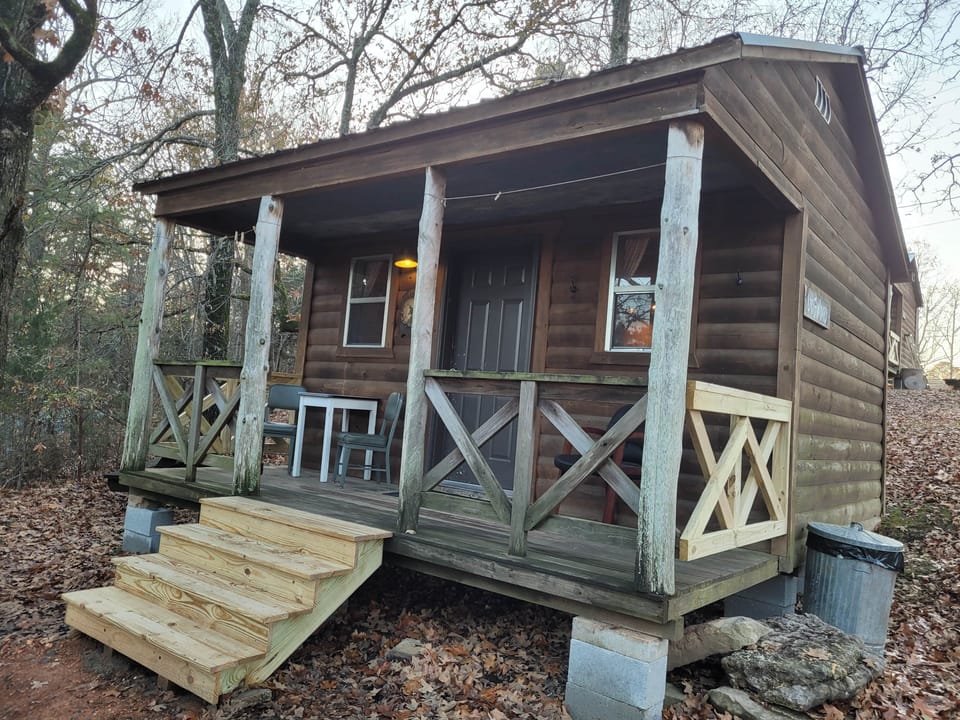 View of Camp 2 front porch - fully covered