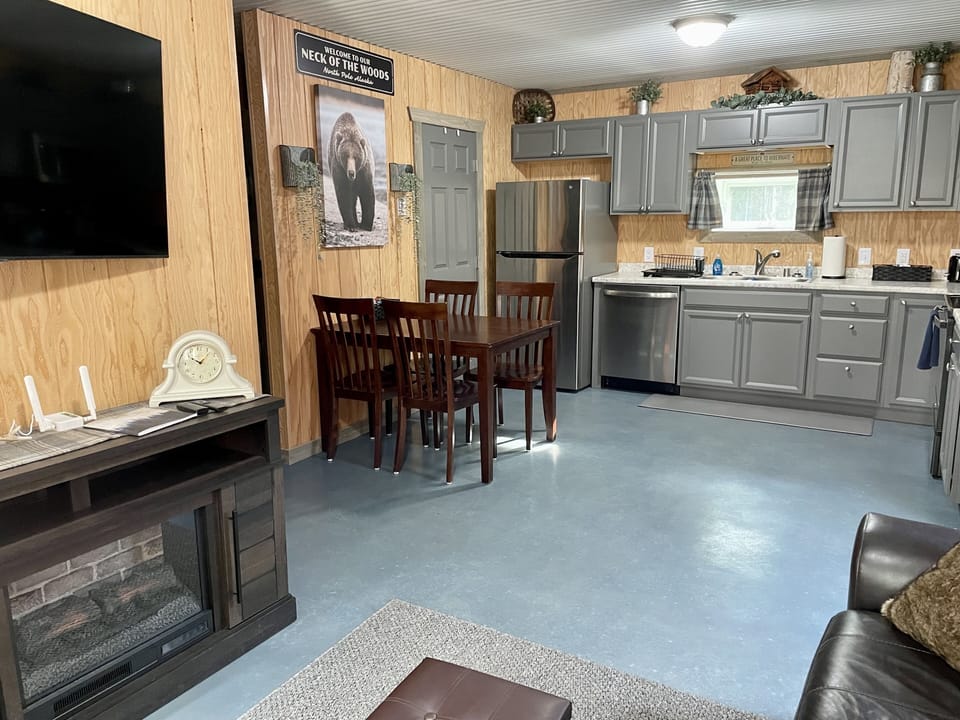 Kitchen and dining area