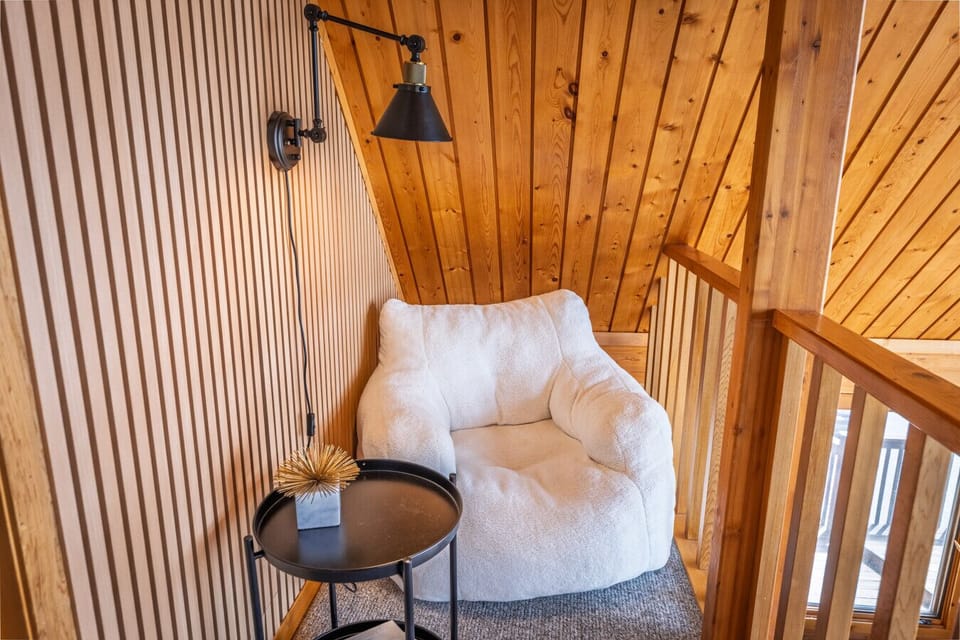 A peaceful corner to relax, read, and unwind during your mountain getaway