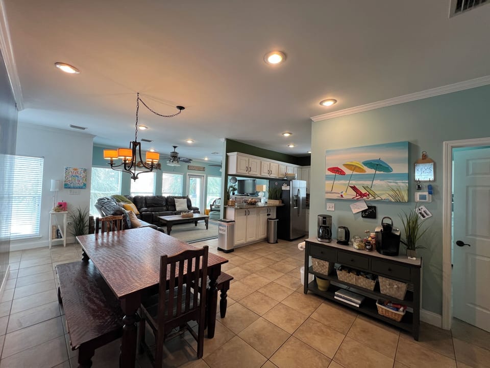 Family Dining Table, Kitchen And Coffee Bar
