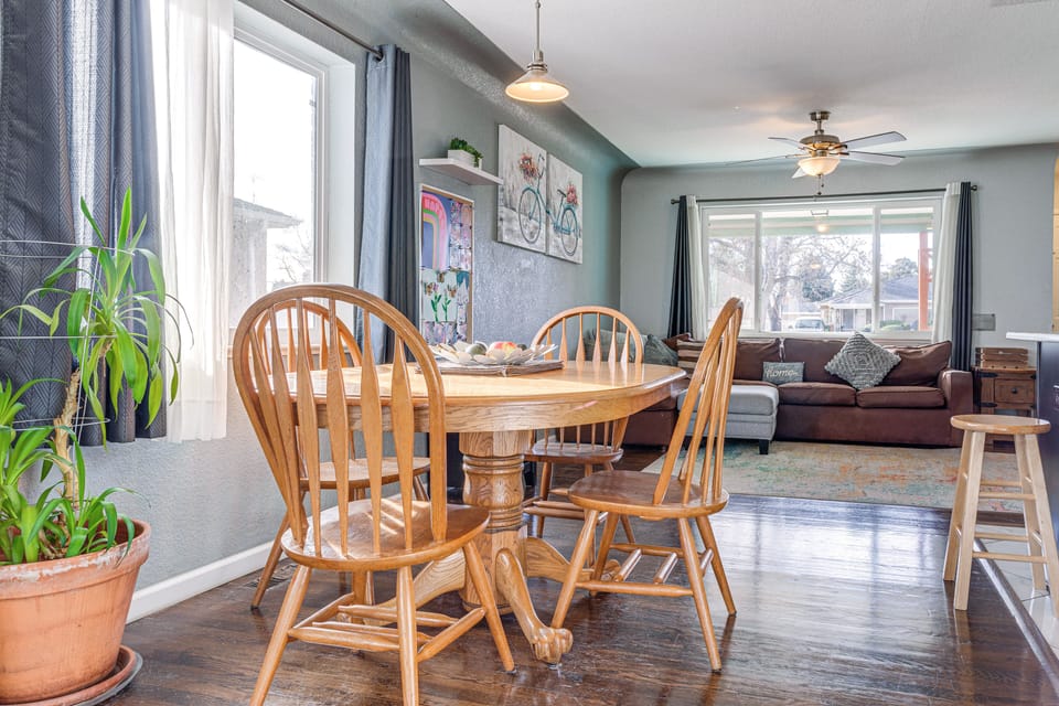 Dining Area | Dishware & Flatware Provided | 1st Floor