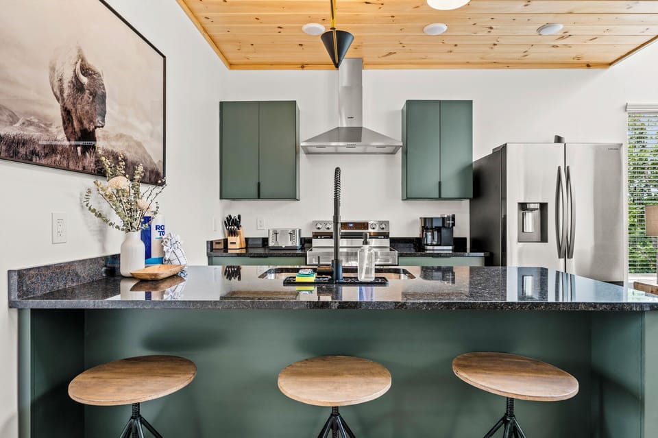 Fully stocked kitchen