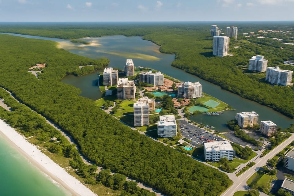 Boat channel behind condo along wiggins state park-perfect kayak path. 