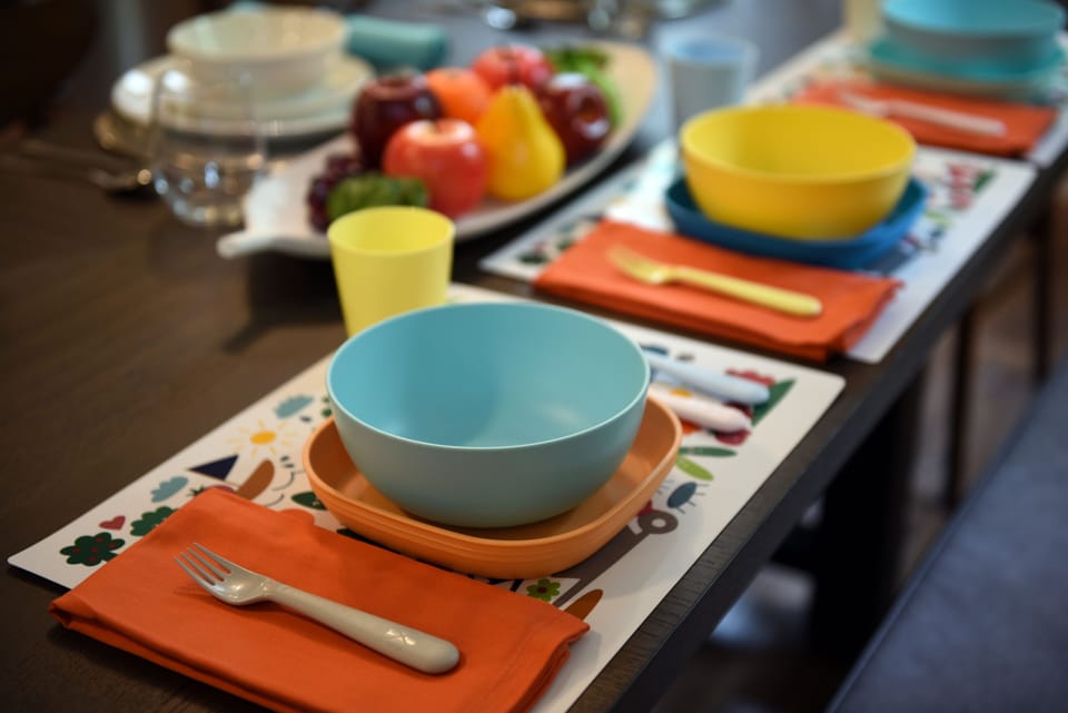 Baby-friendly dining ware for a family mealtime everyone enjoys.