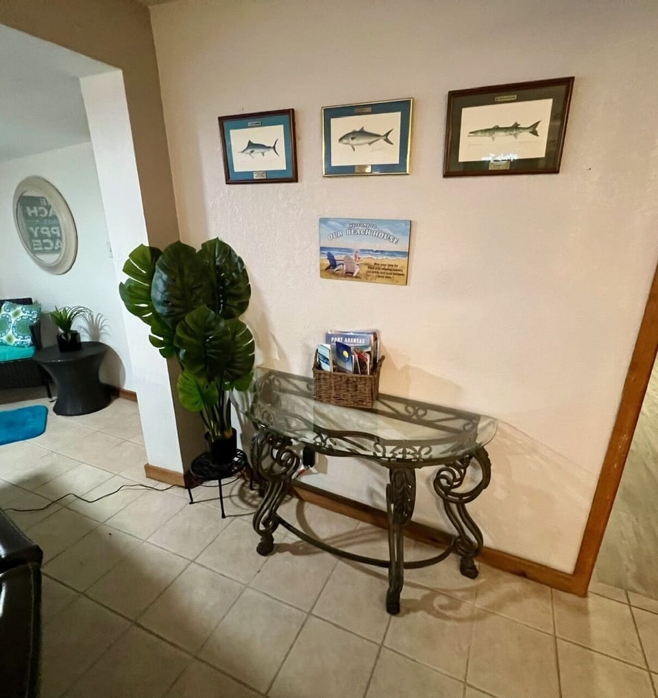 Welcome area with travel guides 