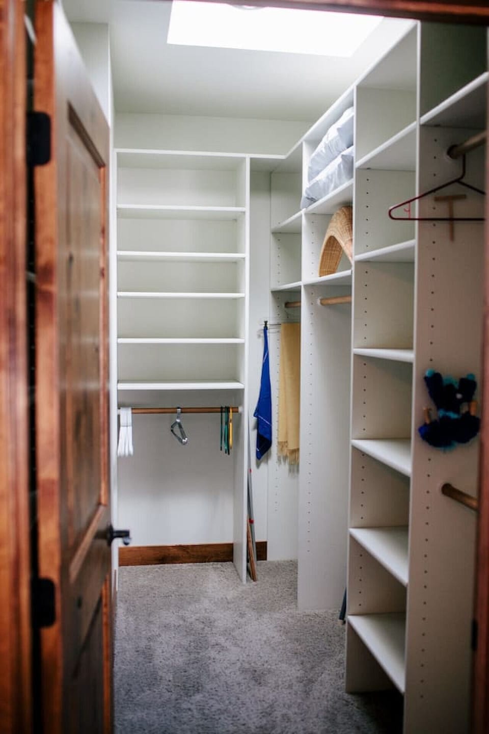 Master closet in main house