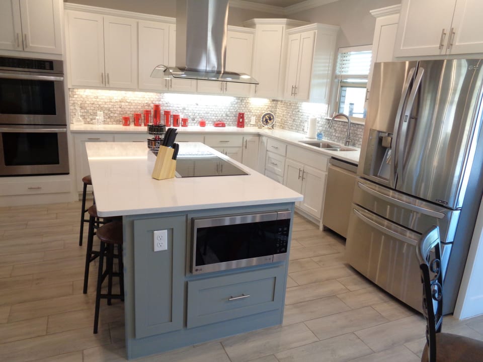 Kitchen looking from eating area.