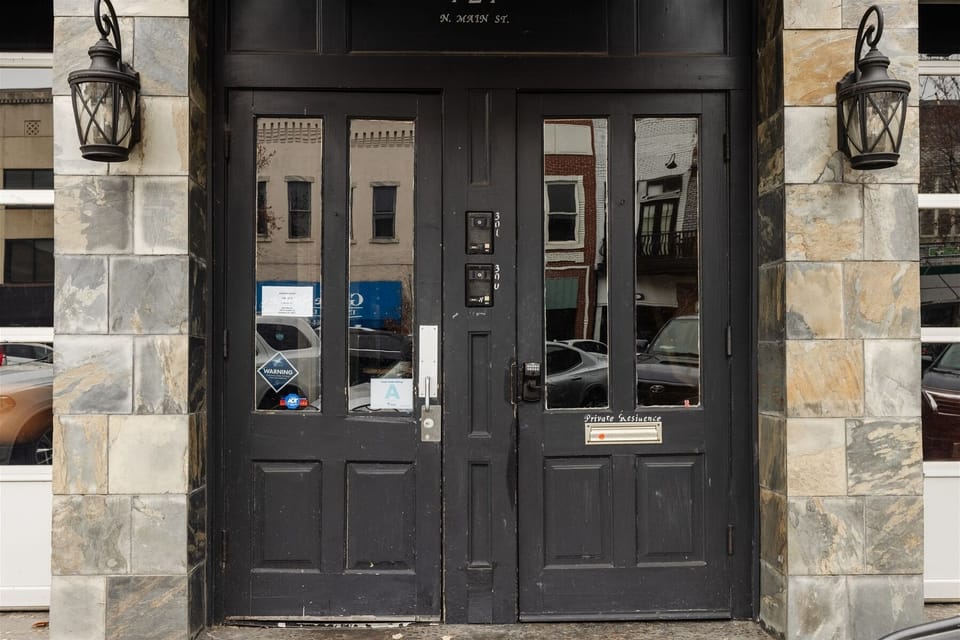Front door.