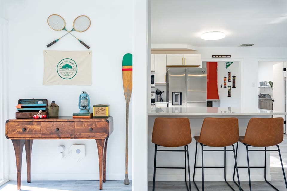 "Home was very clean and thoughtfully appointed with a well equipped kitchen." 