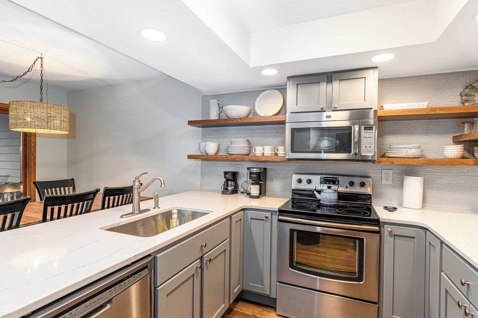 Fully stocked kitchen