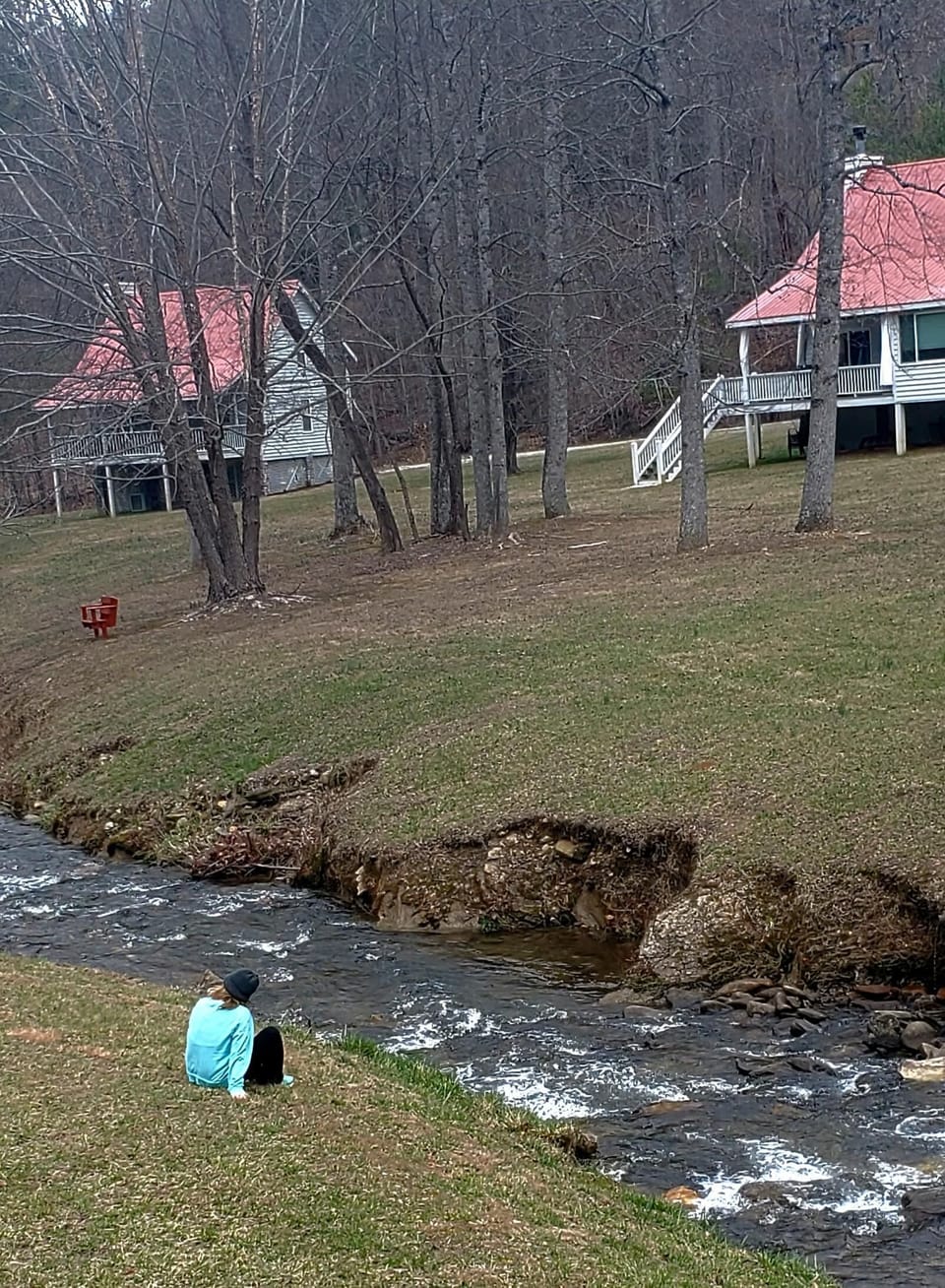 Coosa creek running through property.