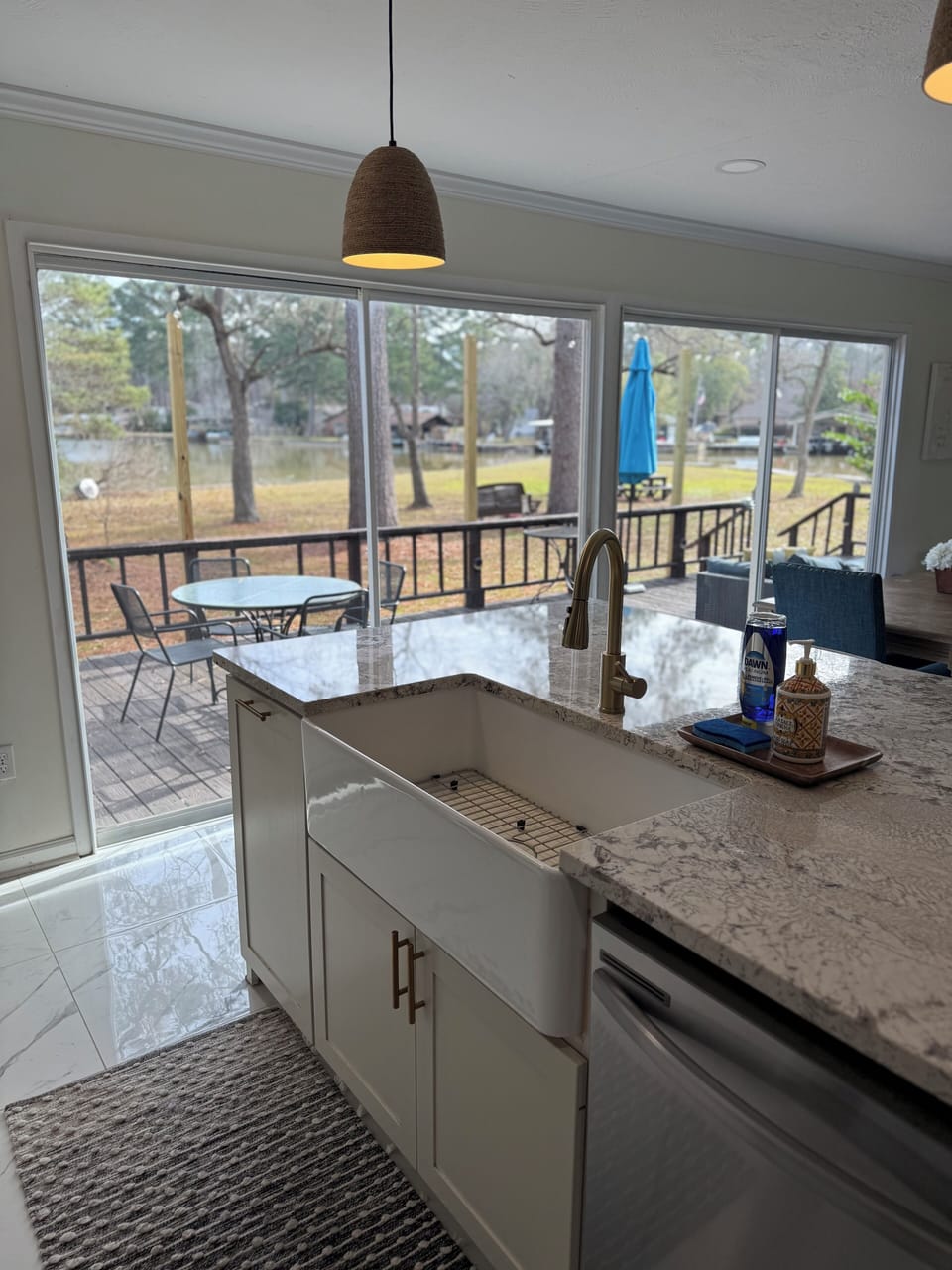 Views from kitchen island