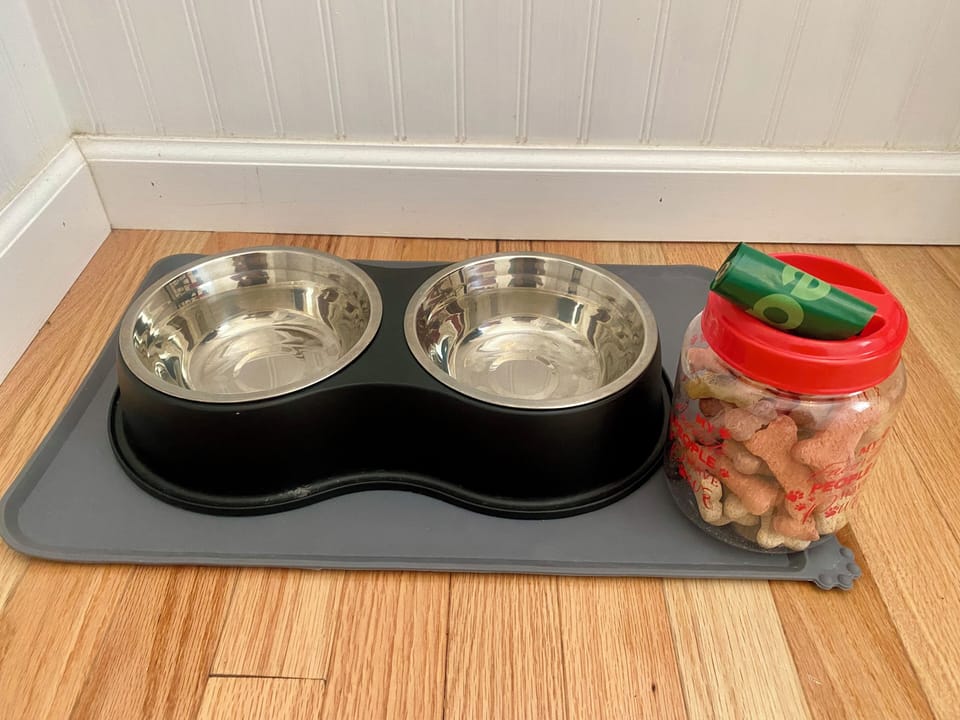 Treats and bowls for the fur babies!