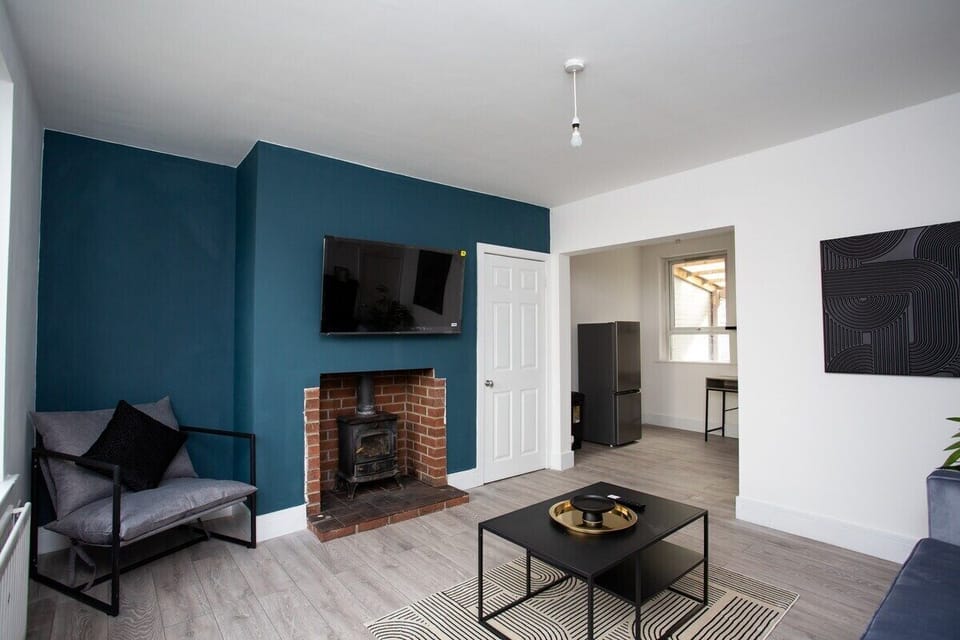 living room and tv area