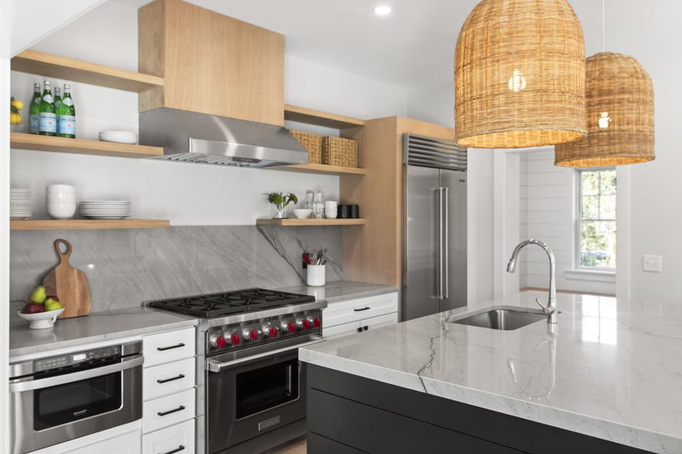 Fully-stocked chef's kitchen