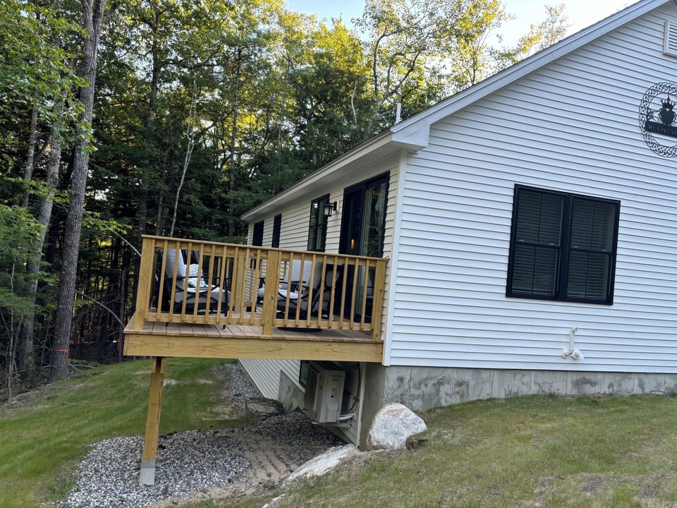 Deck off the kitchen