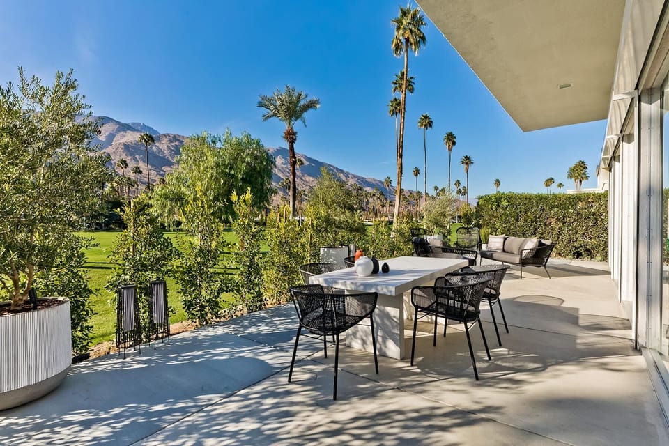 Fire up the grill and savor the flavors of outdoor dining. This spacious dining area is perfect for hosting summer cookouts, family barbecues, or intimate dinners under the stars.