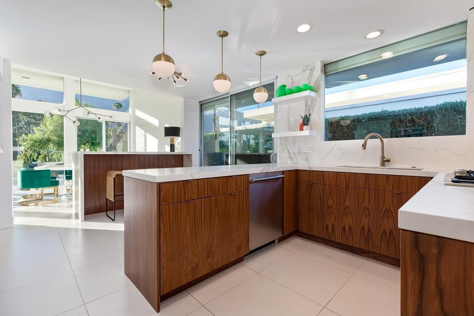 Step into a chef’s paradise in this modern kitchen, where functionality meets style. Equipped with stainless steel appliances, sleek countertops, and ample cabinet space, it invites you to cook and gather with friends and family.