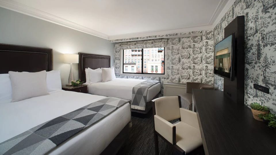 Bedroom. Interior and views may vary based on location and availability