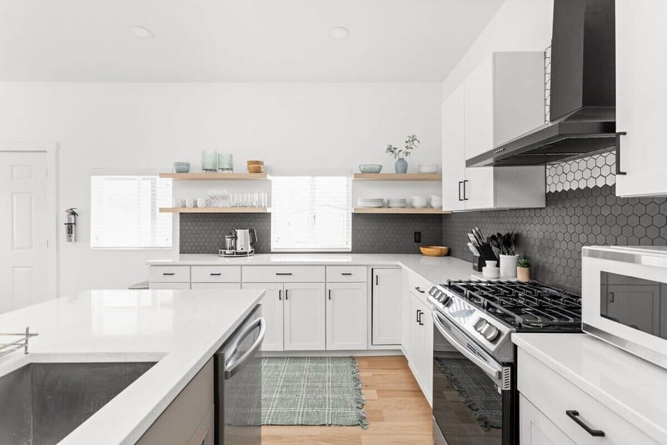 Kitchen Delight: Modern elegance meets functionality with sleek finishes and ample natural light!