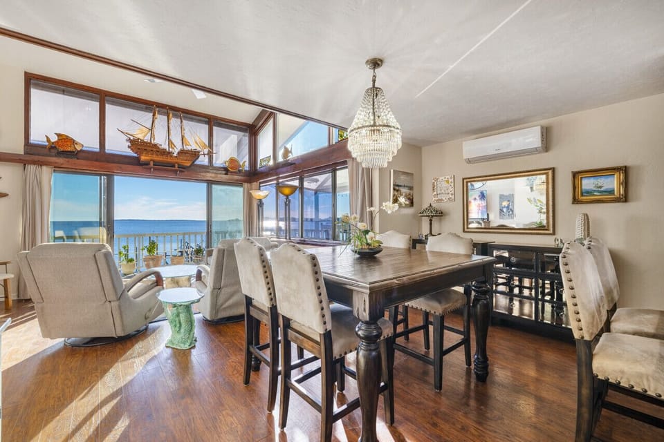 Walking in the front door you can't miss the water views