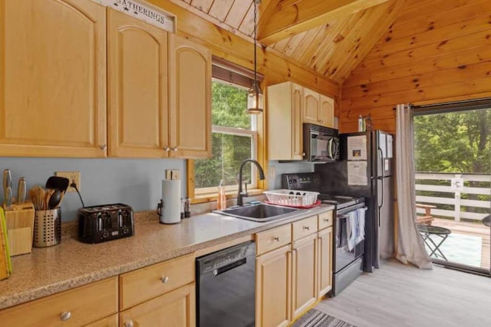 Fully stocked kitchen with everything you need to be comfortable