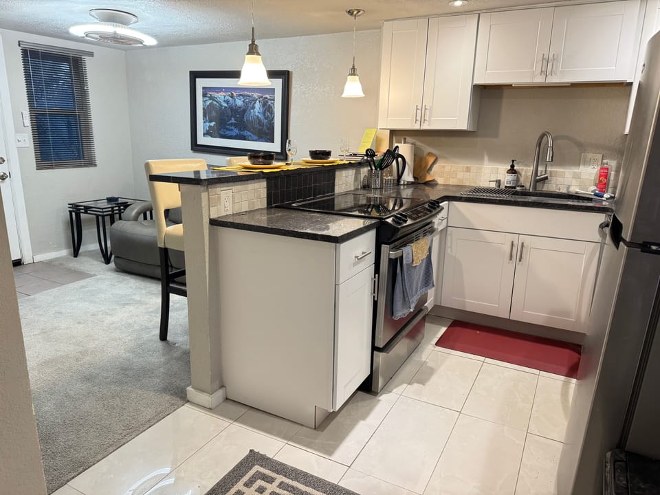 Fully stocked kitchen