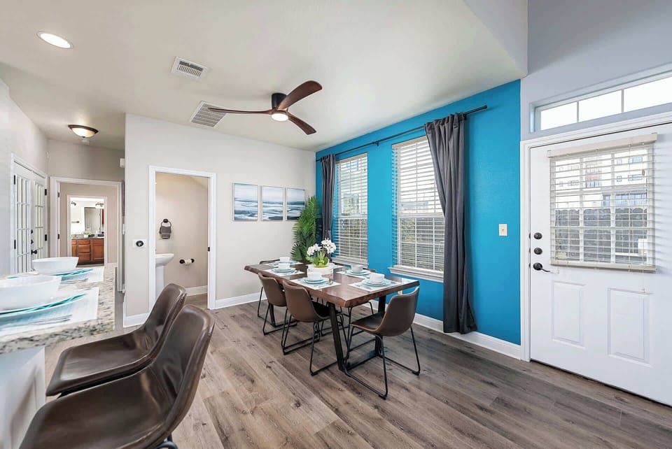 Indoor family dining area 