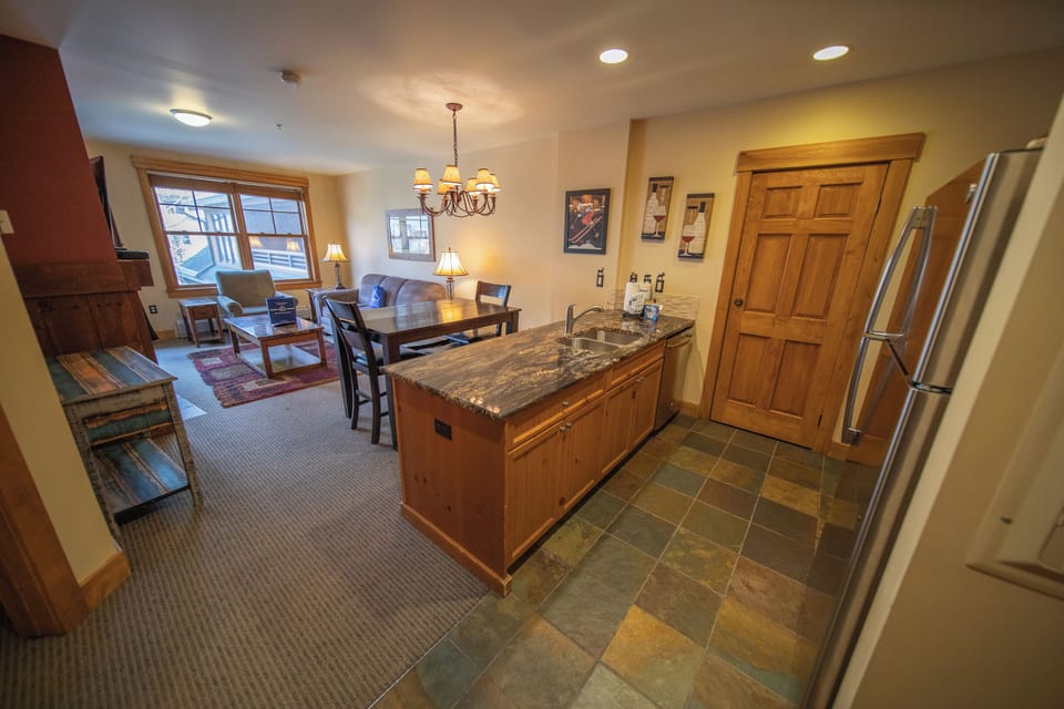 Abundant counter space for preparing a meal