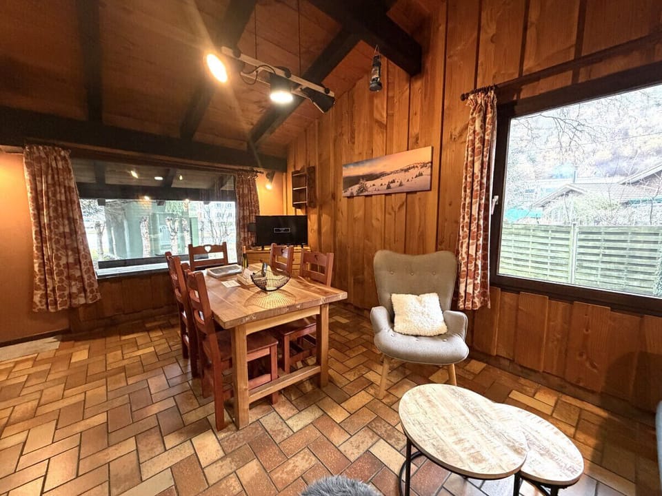 Living room with fireplace