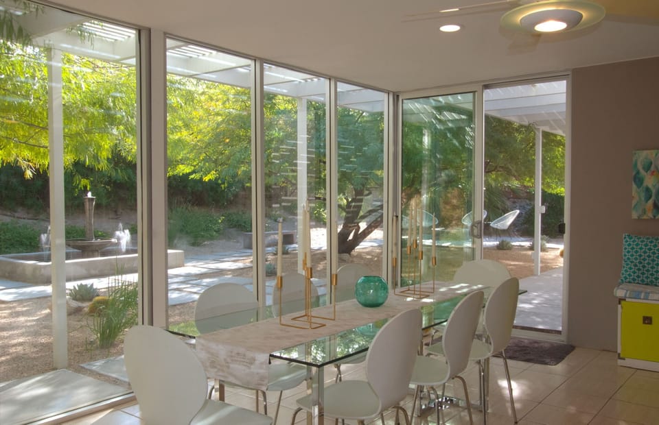 Sunroom dining area