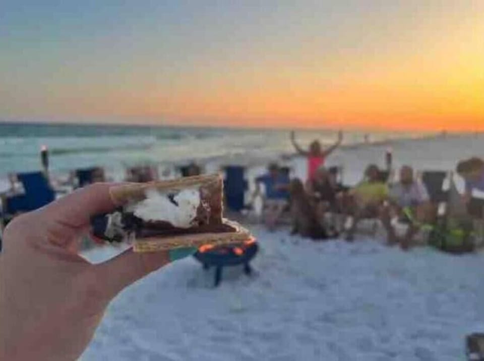 Our guests receive 20% off of a custom beach bon fire must book 7 days in advanc