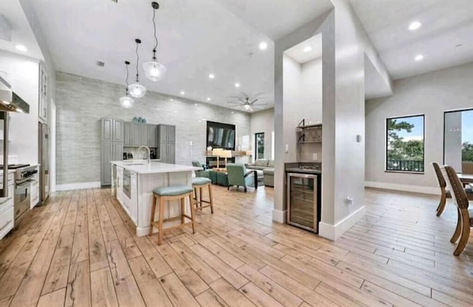 Huge open-concept kitchen and living area with plenty of space!