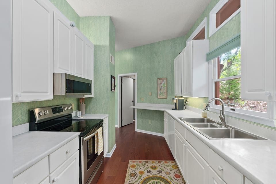 Prepare meals with ease and enjoy the comfort of home cooking on your vacation.