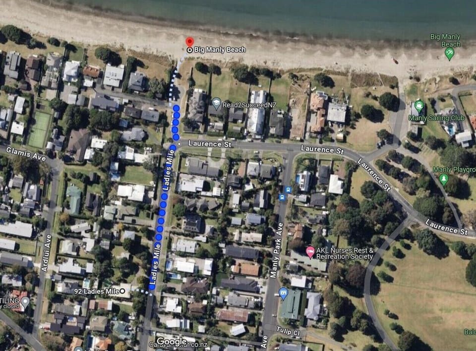200m to beach