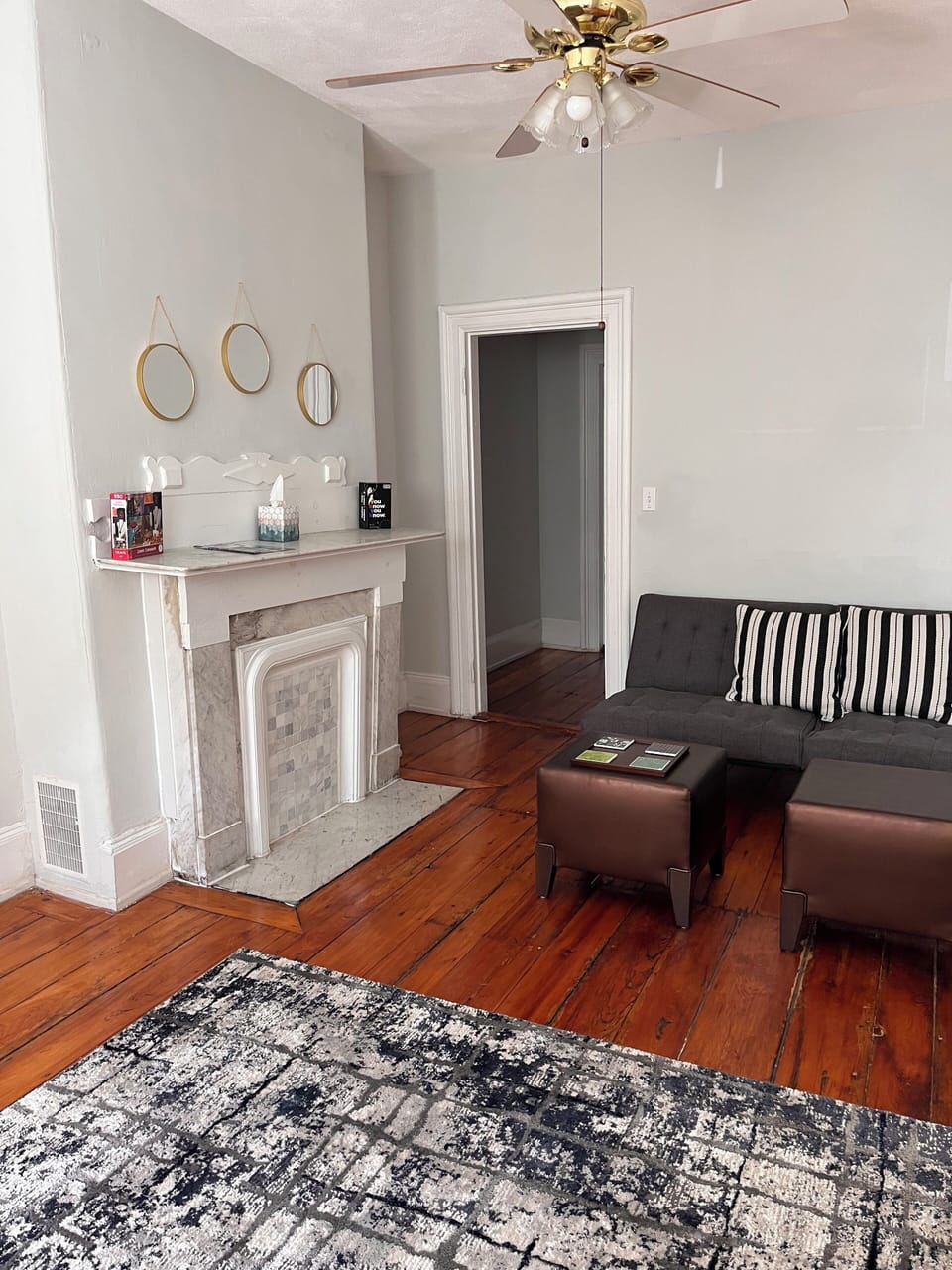 Living room looking toward the butler pantry