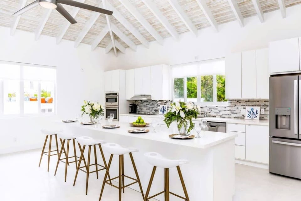 The kitchen is fully-equipped and offers lots of space for easy meal prep.