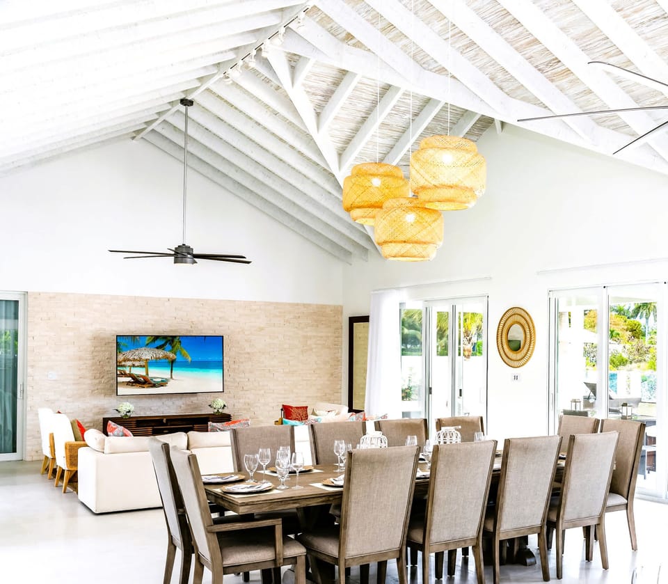 The open floor plan is perfect for socializing
