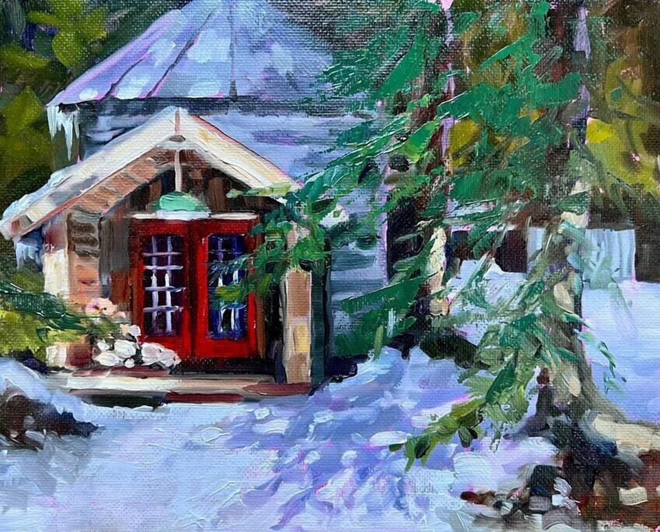 Alberta's Gwen Day. Artist at the Calgary Stampede 2023