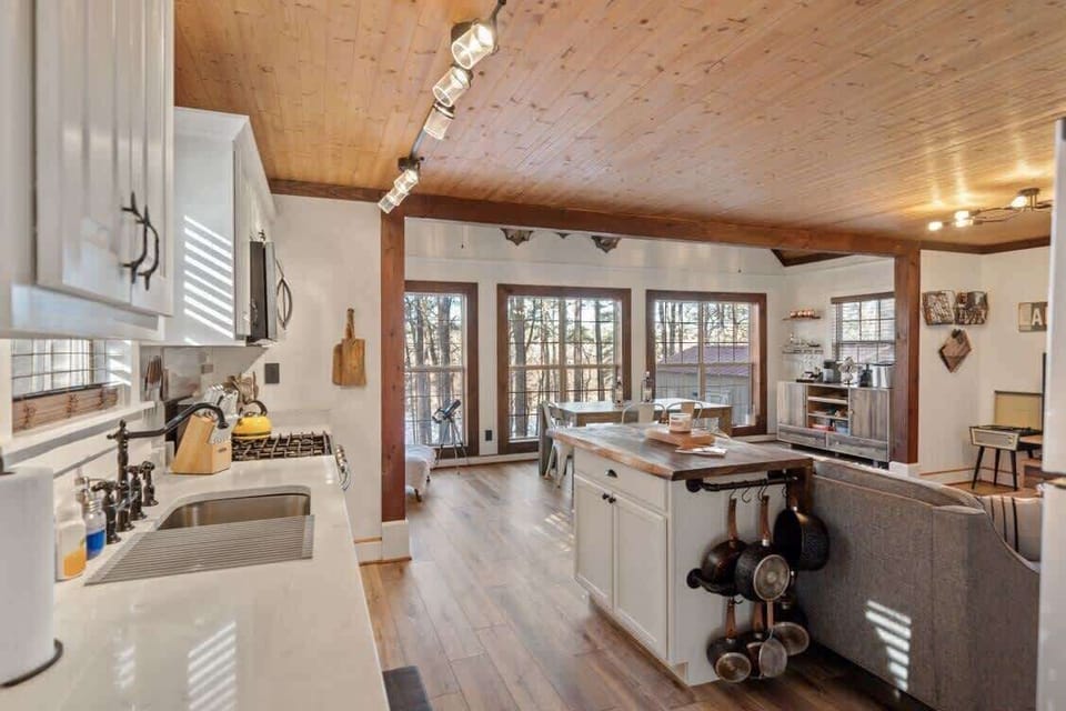 Open kitchen area