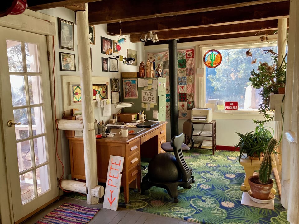 Upstairs office. We offer 2 Verizon Hotspots with unlimited internet 